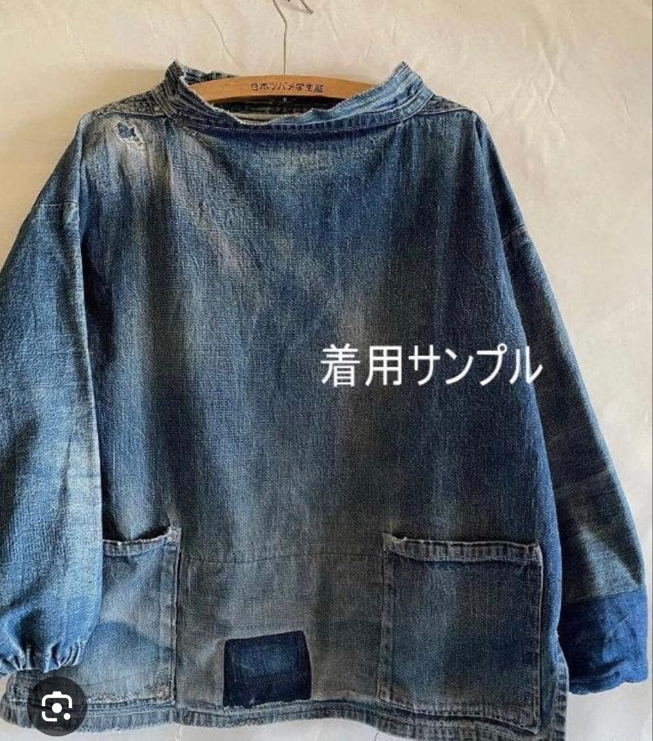 BROWNTABBY デニムフィッシャーマンスモック デニムプルオーバー