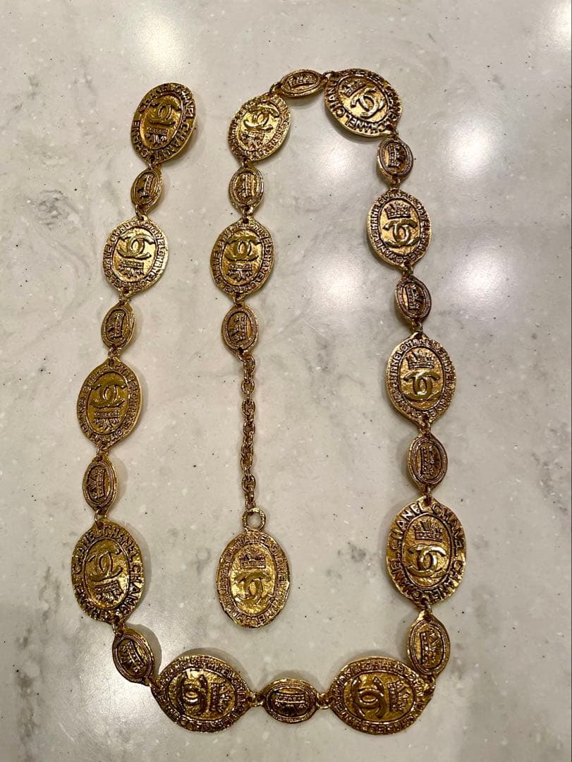 CHANELチェーンベルト　ココマーク