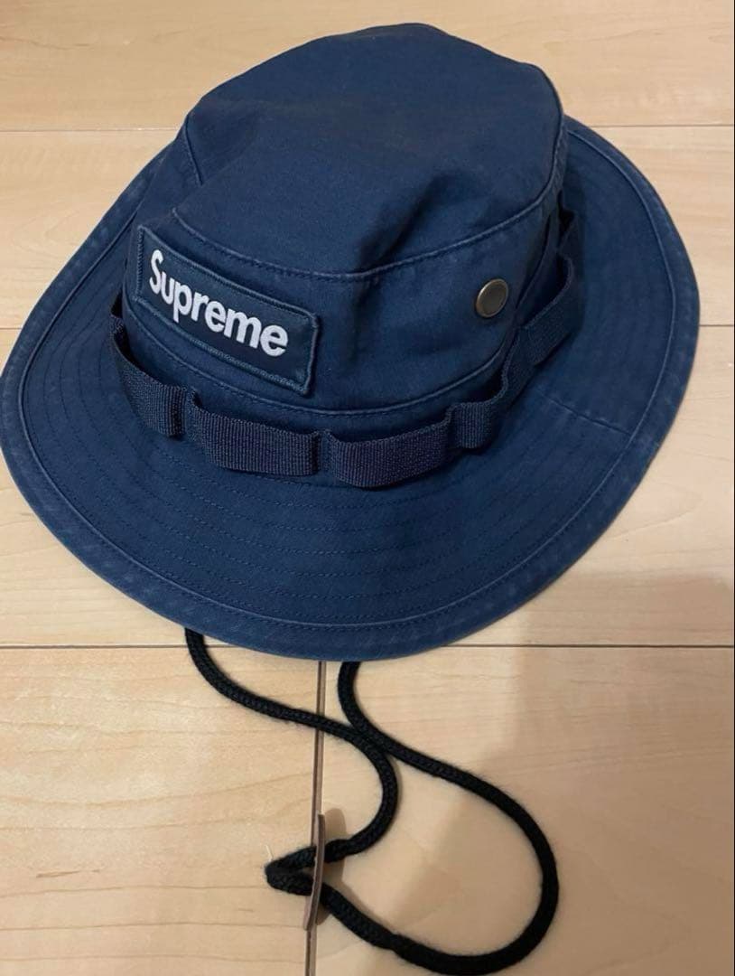 帽子 Supreme military boonie M/L NAVY 24aw