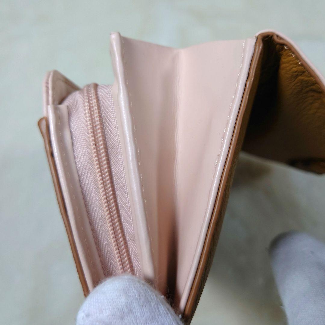 【極美品】JILL STUART キャメル レザー長財布 ラウンドファスナー