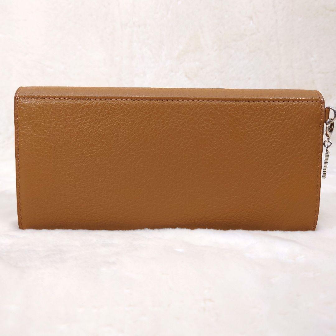 【極美品】JILL STUART キャメル レザー長財布 ラウンドファスナー