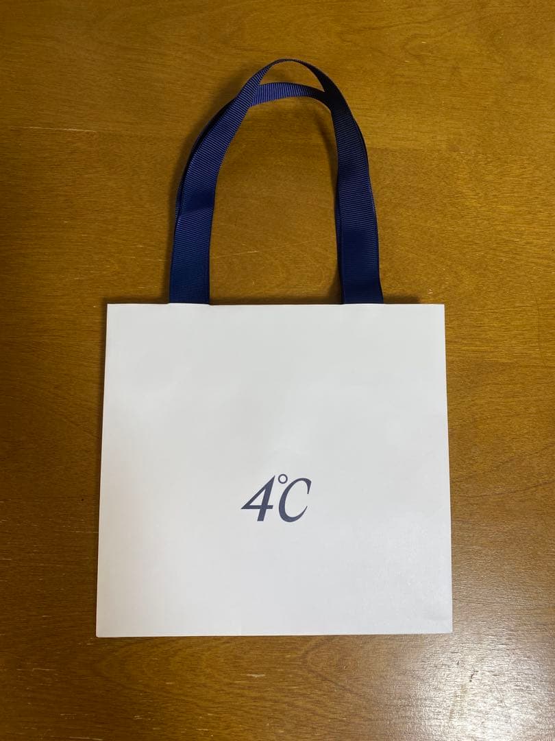 黒麻　　4℃　ヨンドシー　K10 ピンクゴールド一粒ダイヤモンドネックレス