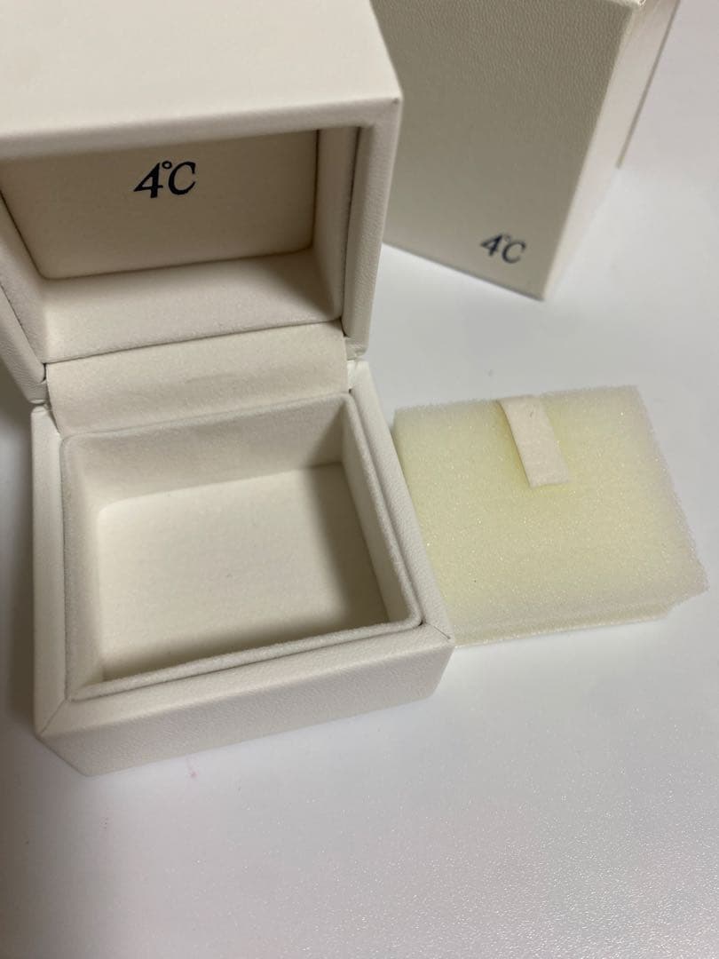 黒麻　　4℃　ヨンドシー　K10 ピンクゴールド一粒ダイヤモンドネックレス