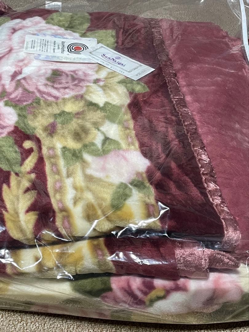 合わせ毛布 ダブルサイズ 180×210cmアクリル100%日本製　泉大津産