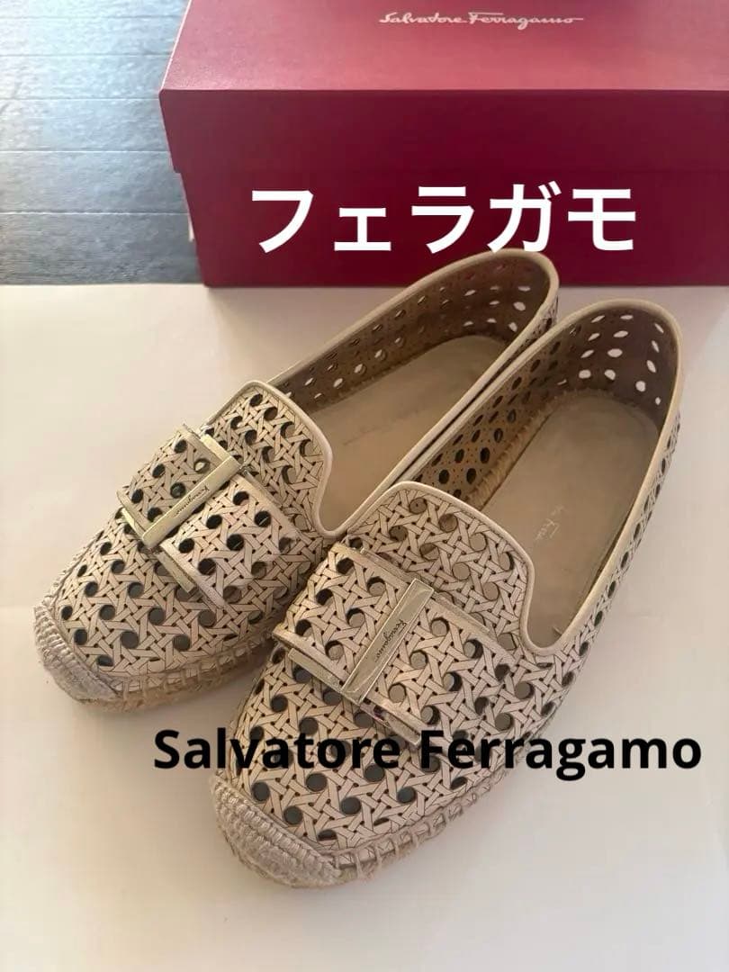 Salvatore Ferragamo フラット パンプス スリッポン　25cm
