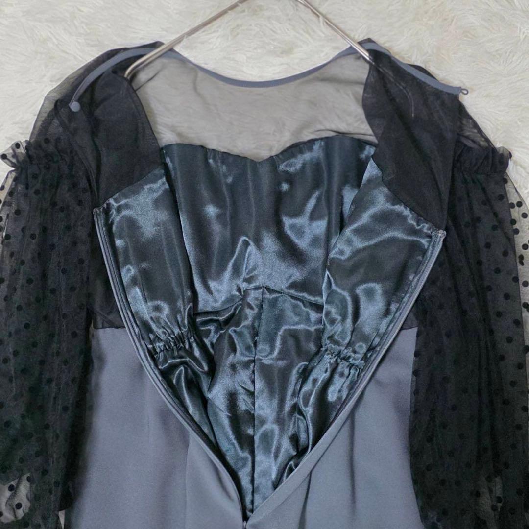 ANDRESDフロッキードットパンツドレス