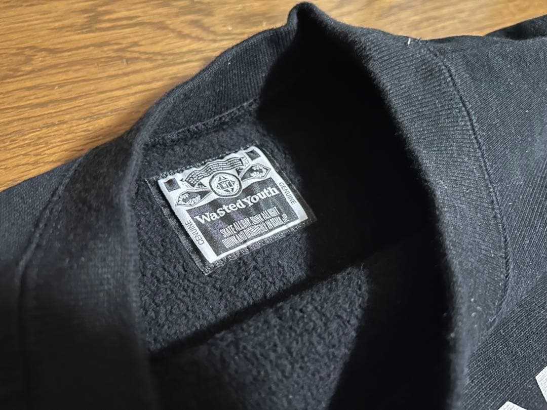 Wasted Youth クルーネックスウェット ブラック