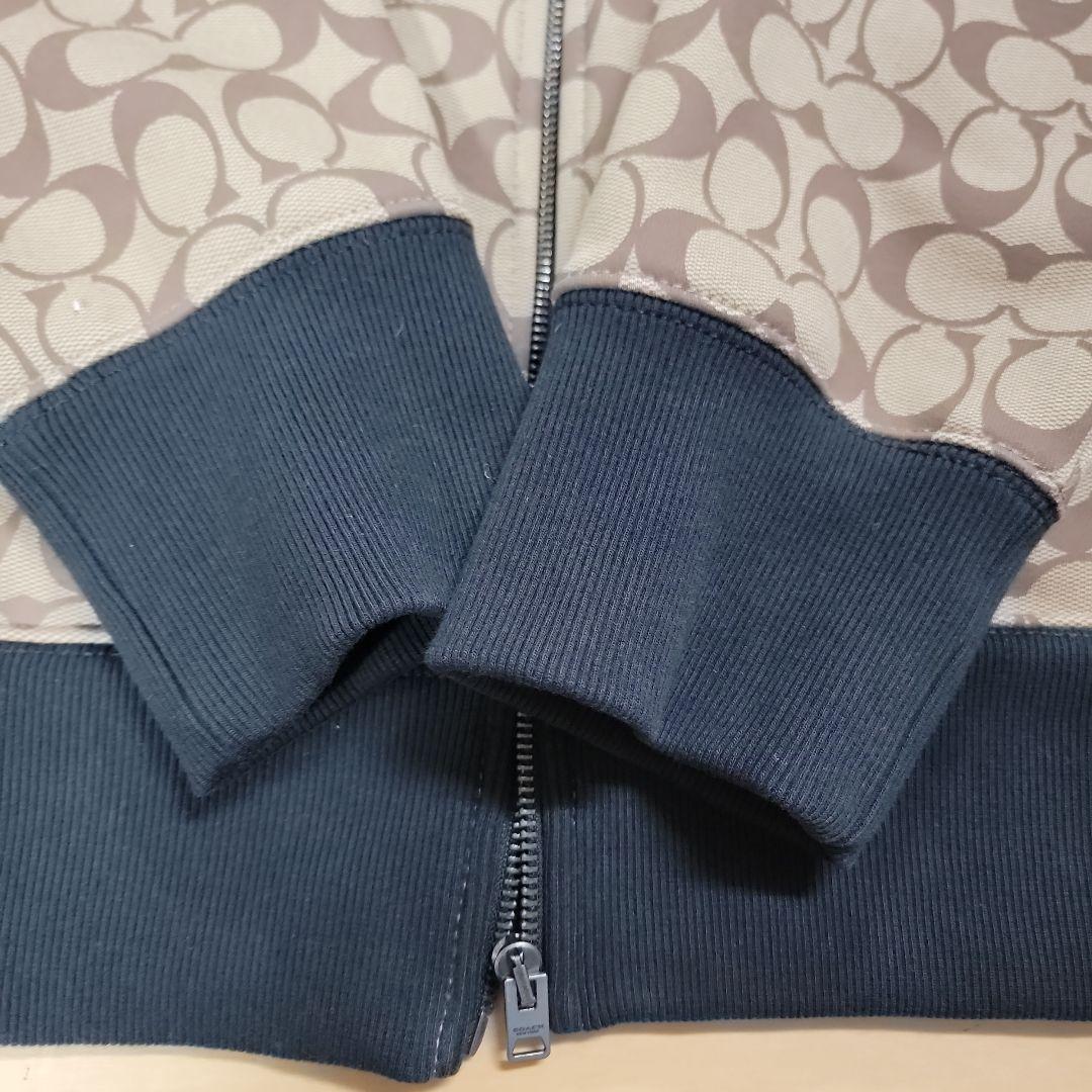 COACH フード付きパーカー シグネチャー ジップ フーディー L