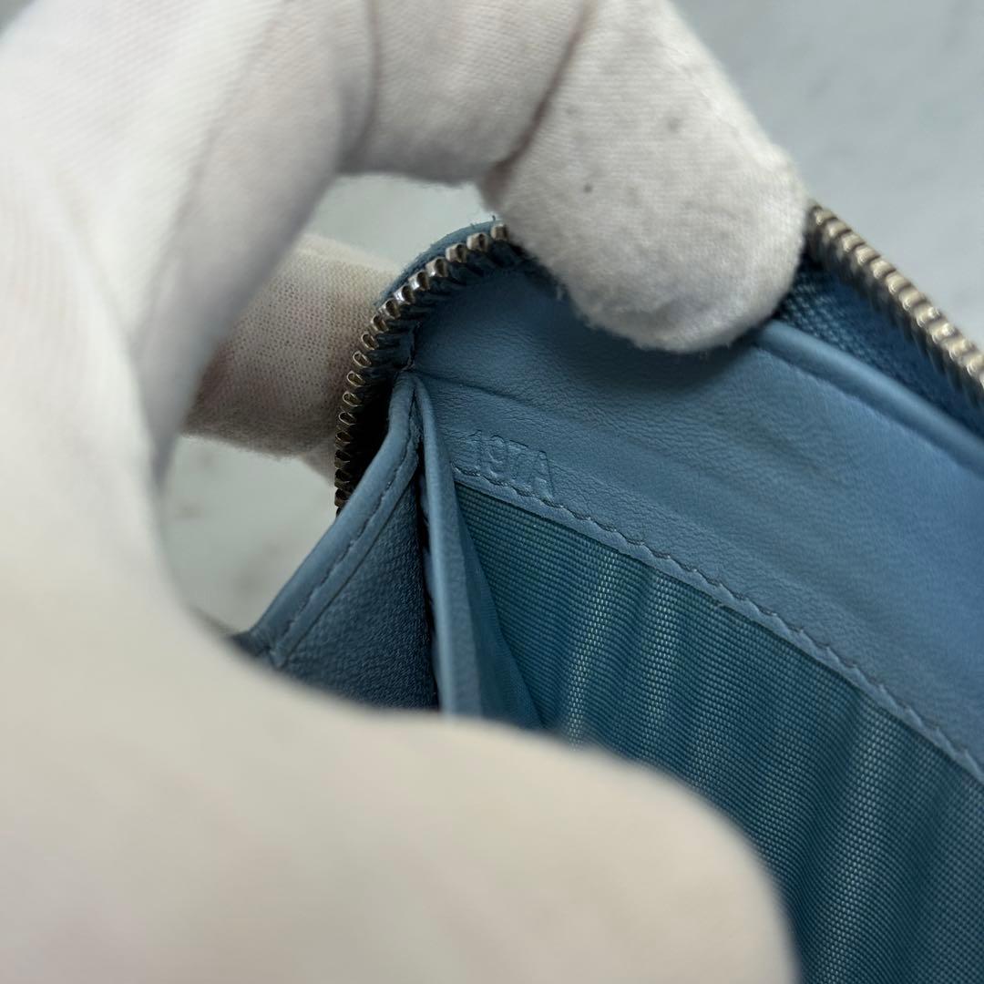 MIUMIU ミュウミュウ 長財布 本革 レザー マテラッセ アストラーレ 水色