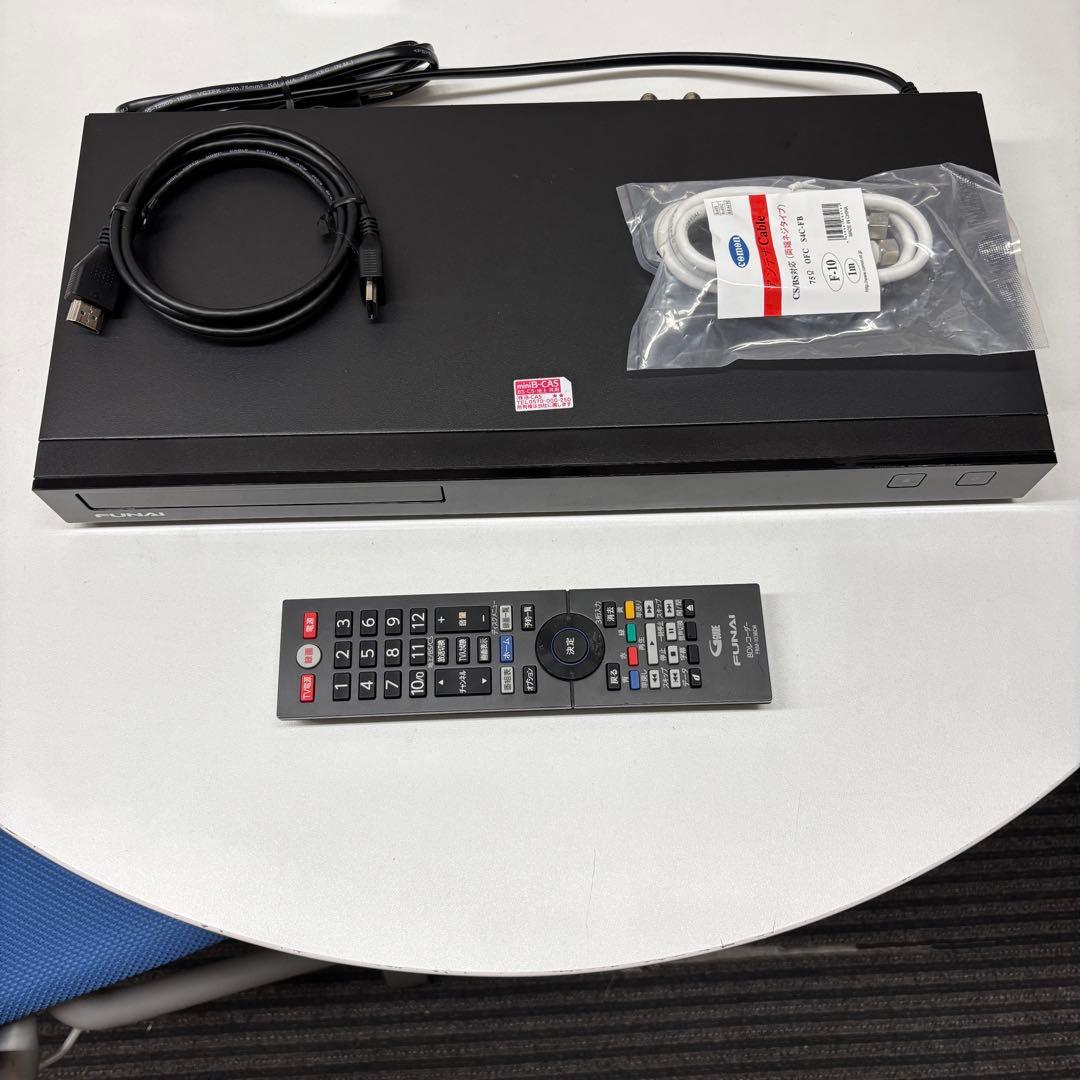 【完動美品・付属品フルセット】W録 FUNAI BDレコーダー 2023モデル