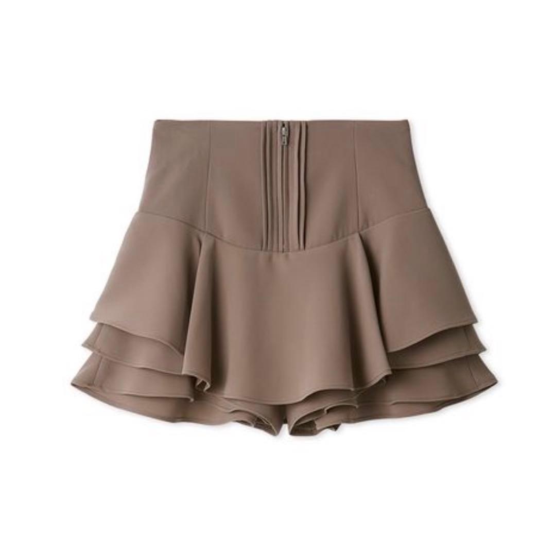SNIDEL レイヤードフリルミニスカショーパン