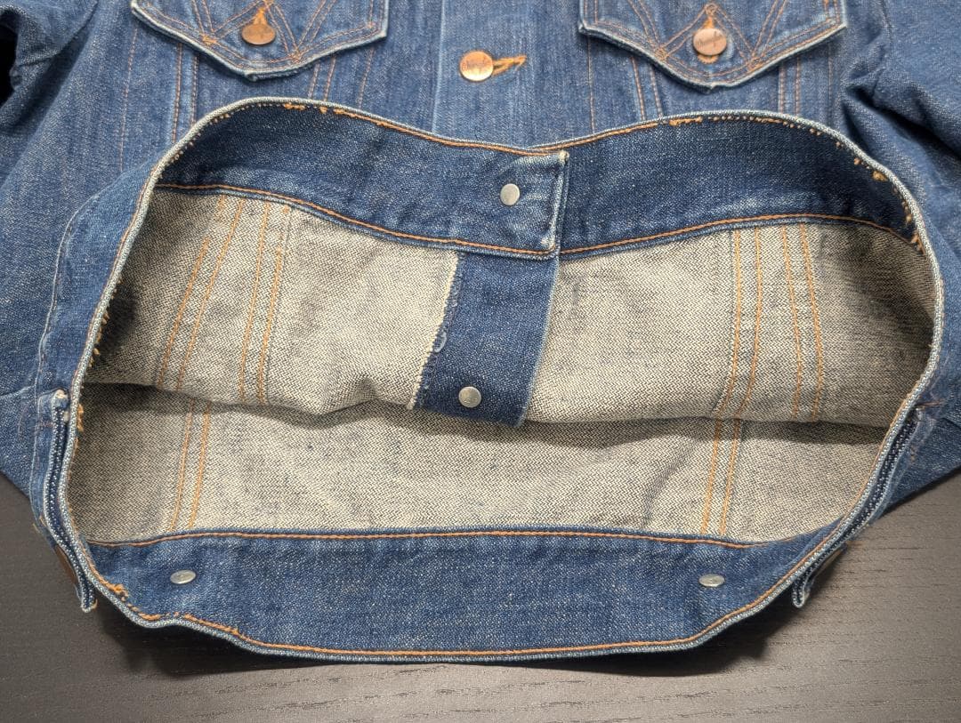 usa製 70s Wrangler 127MJ デニムジャケット サイズ38