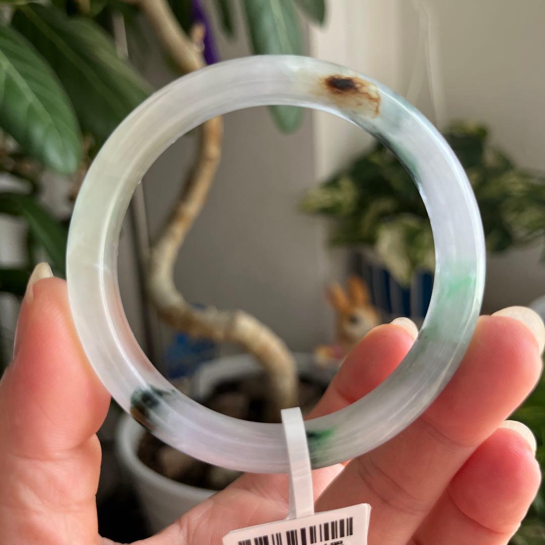 洒金翡翠バングル