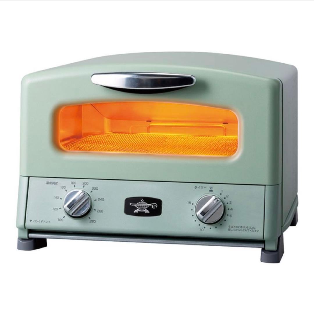 【新品未開封】アラジン グラファイトグリル＆トースター　４枚焼き　グリーン