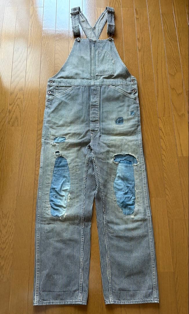 コモズ　RRL ヒッコリー　オーバーオール