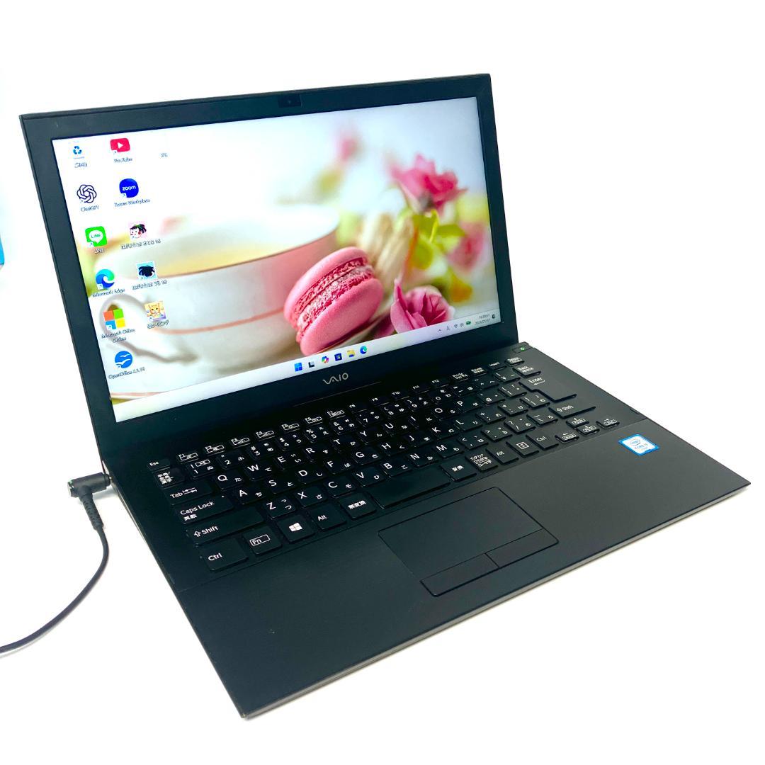 ★VAIO★薄型13.3インチ SSD 最新Win11 カメラ ノートパソコン