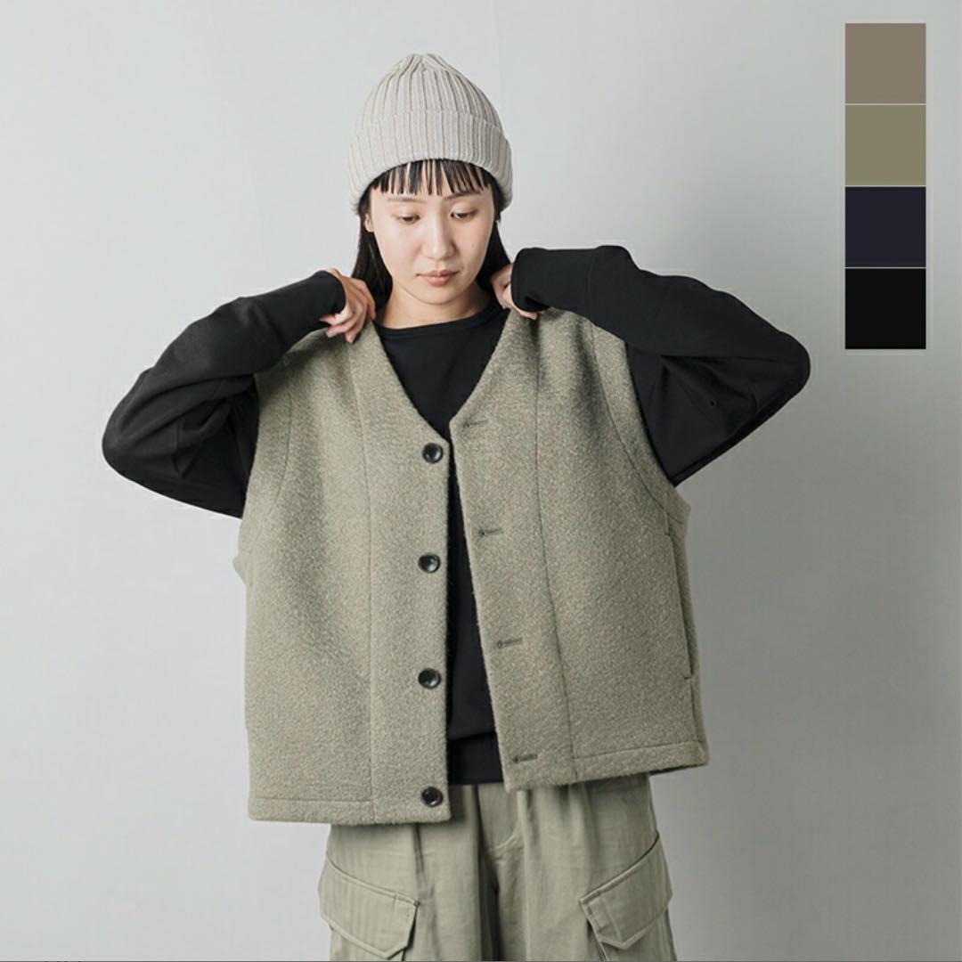 トップス west VOAAOV WOOLLET Oversize V-Neck