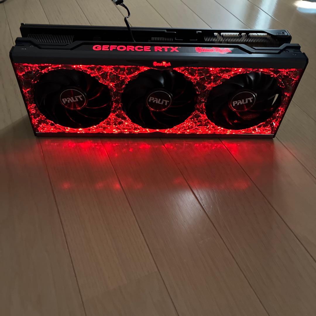 palit RTX 4090 ヒートシンク　ファン　バックプレート　　LED