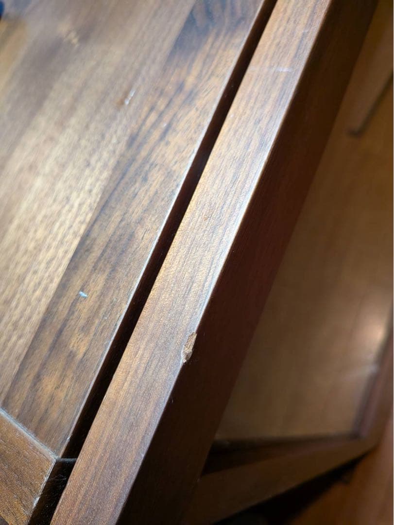 ■送料込■無印 木製 テレビボード AVラック テレビ台 ウォールナット 引出し