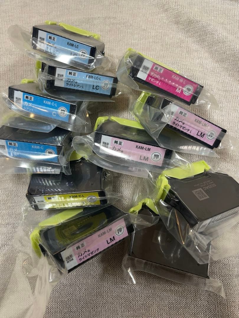 エプソン純正インク　カメ合計11本　6色揃い