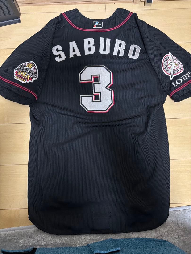 千葉ロッテマリーンズ サブロー ユニフォーム 実使用 ビジター 2006年