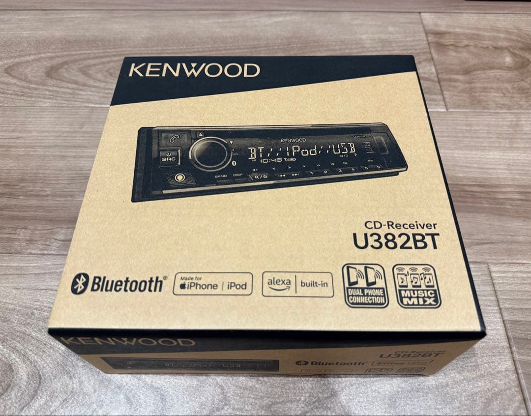 ケンウッド KENWOOD CDレシーバー U382BT 1DIN