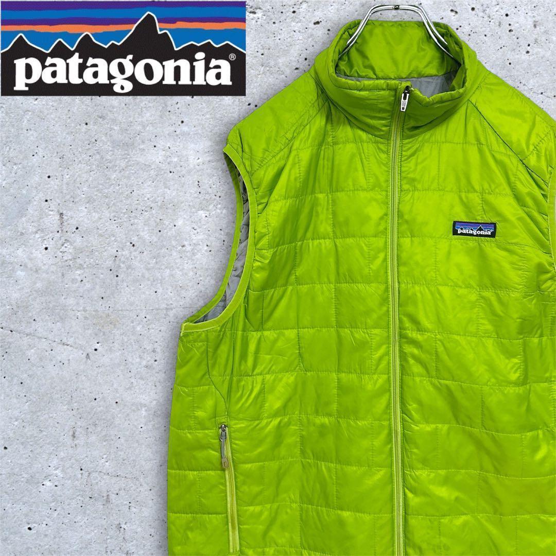 1207【USA規格】パタゴニア　ナノパフベスト　プリマロフト　化繊ダウン