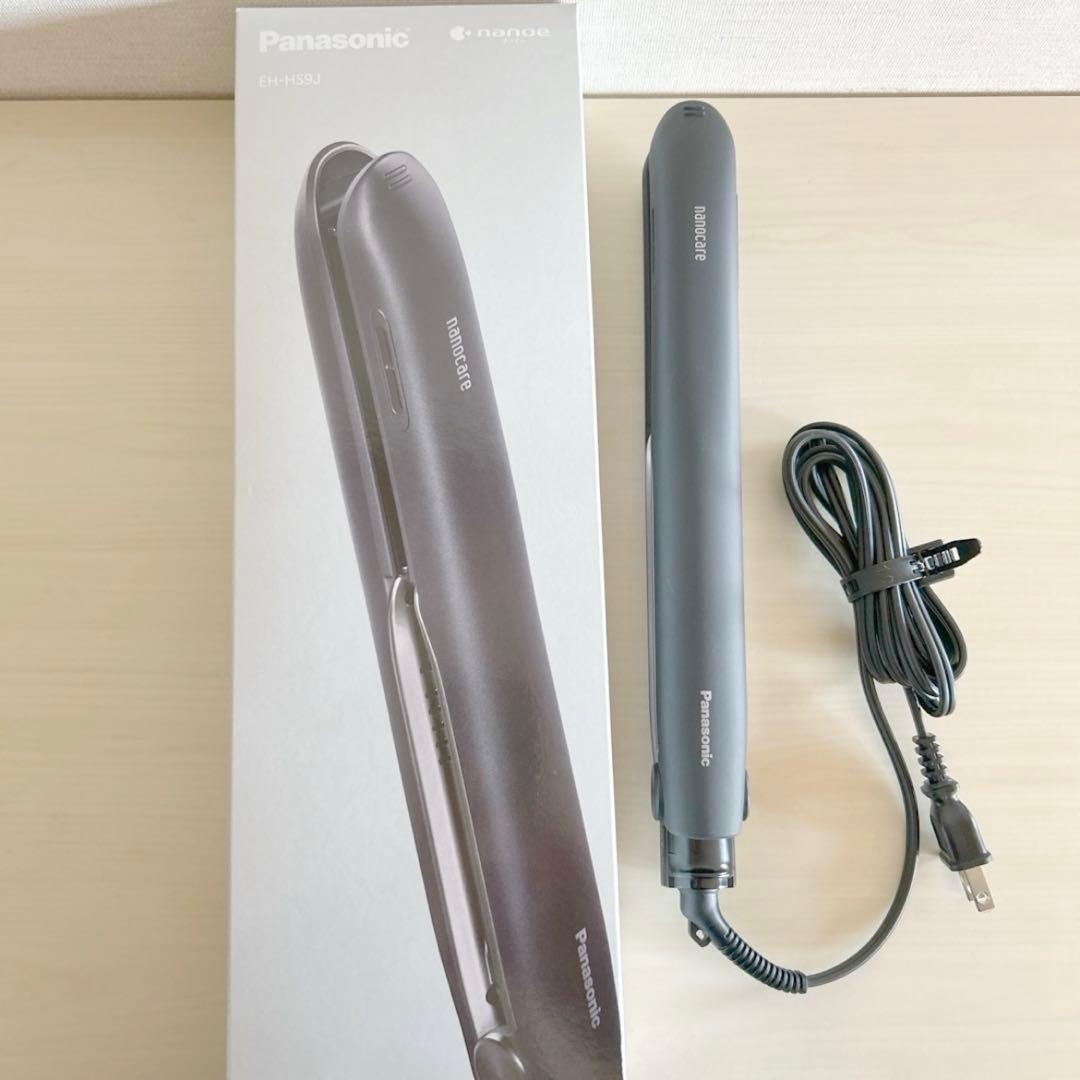 Panasonic ストレートアイロン ナノケア ブラック EH-HS9J 美品