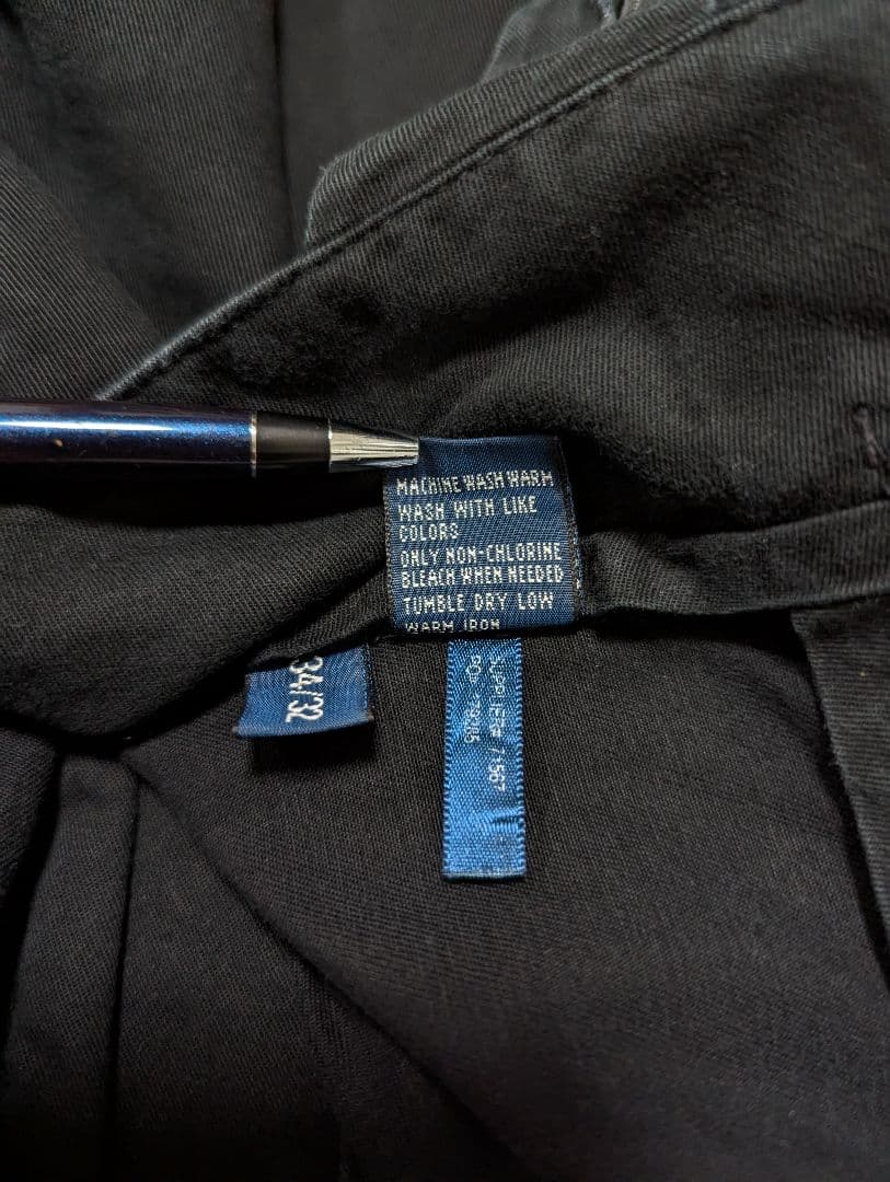 ポロバイラルフローレン　チノパン　ポロチノ　ブラック　ETHAN PANT