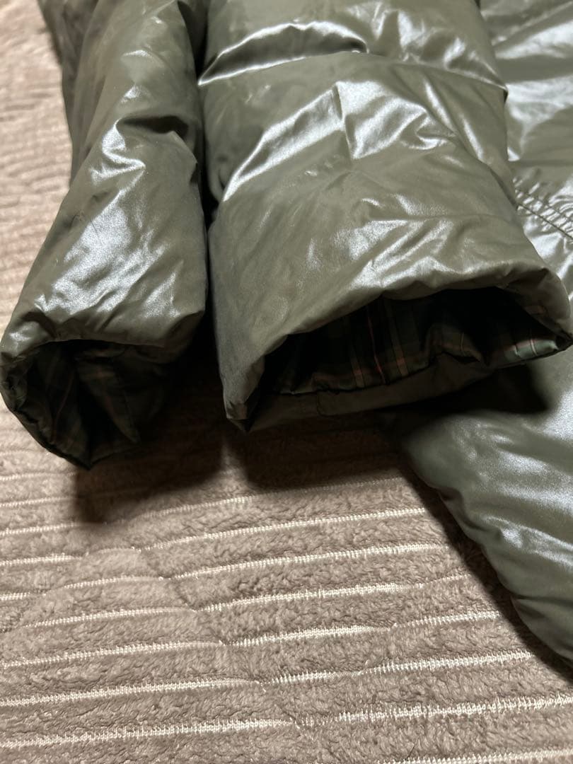 PEARLY GATES ダウンジャケット グリーン系チェック2