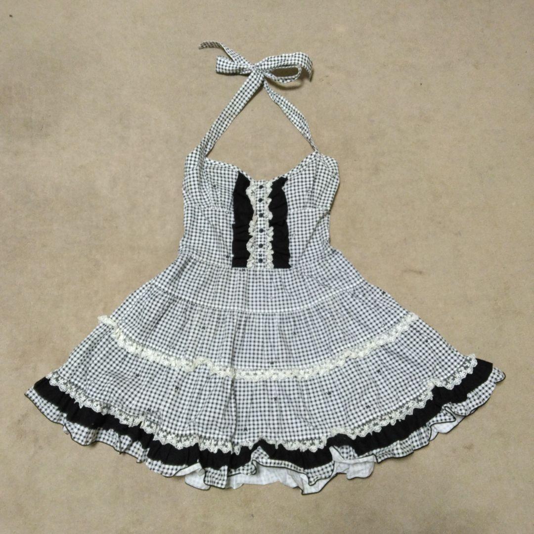 PUTUMAYO ホルターネック ギンガムチェック ワンピース