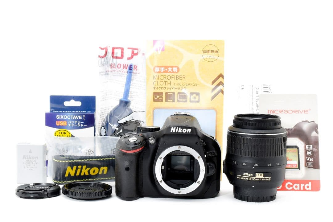 しっかり捉える高性能AF×高画質✨Nikon D5200✨手ブレ補正 標準レンズ
