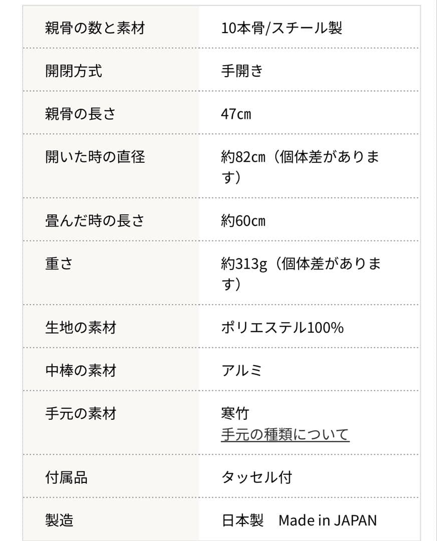 前原光榮商店　日傘