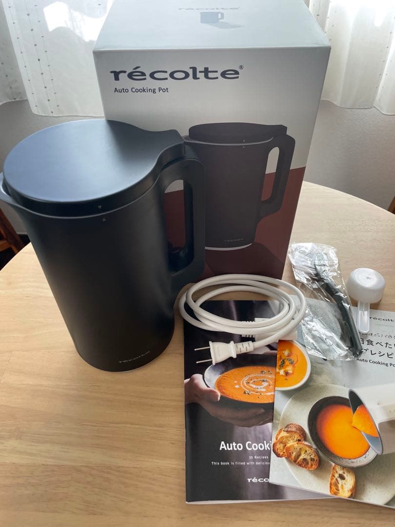 【美品】レコルト　自動調理ポット　ミキサー　RSY-2BK