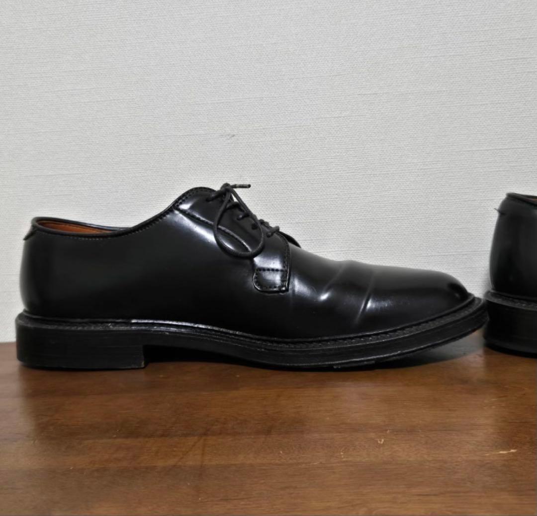 ALDEN 9901 US8 コードバンプレーントゥシューズ 短靴 靴 レザー