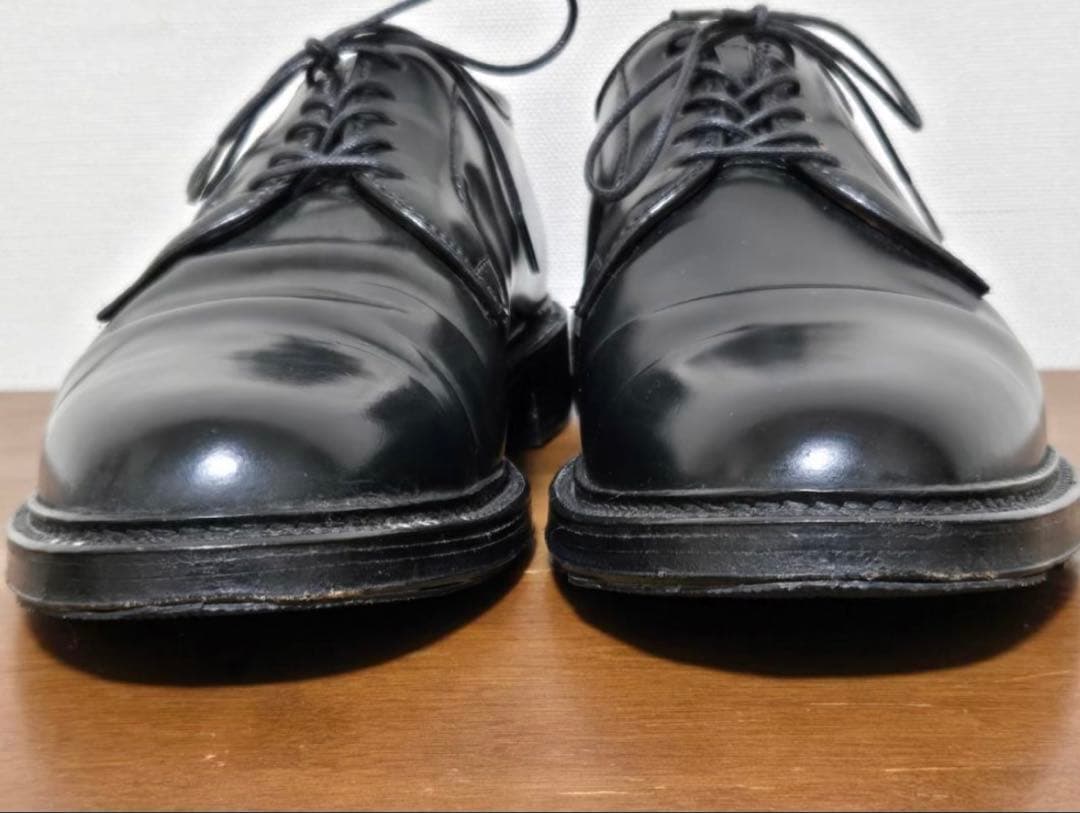 ALDEN 9901 US8 コードバンプレーントゥシューズ 短靴 靴 レザー