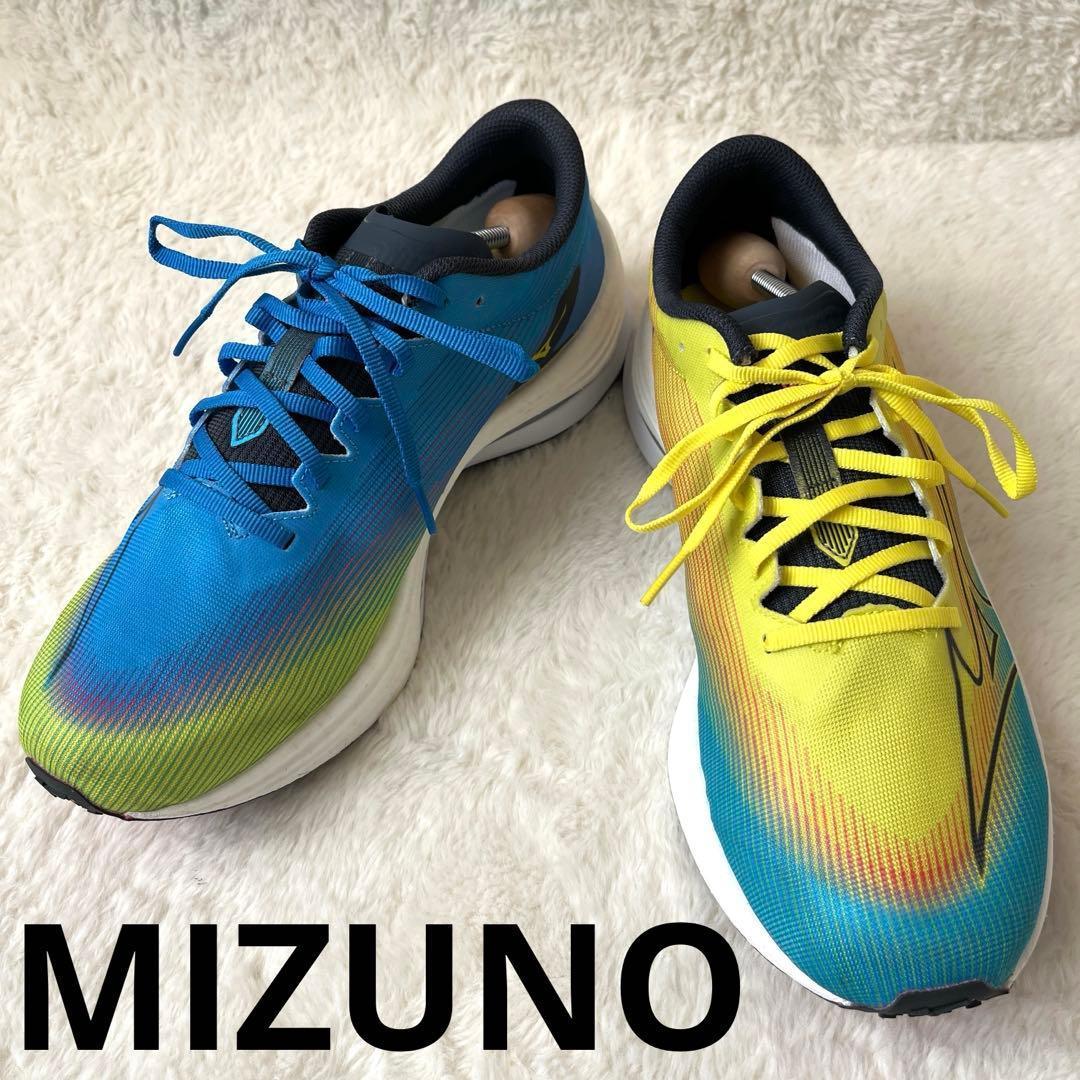 【美品】ミズノ ウエーブリベリオンフラッシュ 27cm