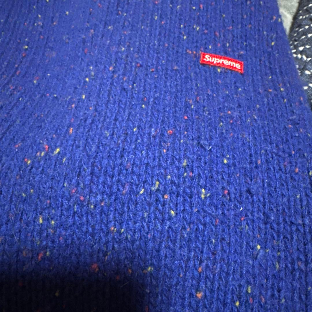 Supreme 青 ニット・セーター　カラーネップ