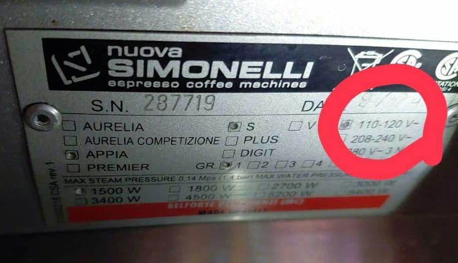 SIMONELLI Appia エスプレッソマシン