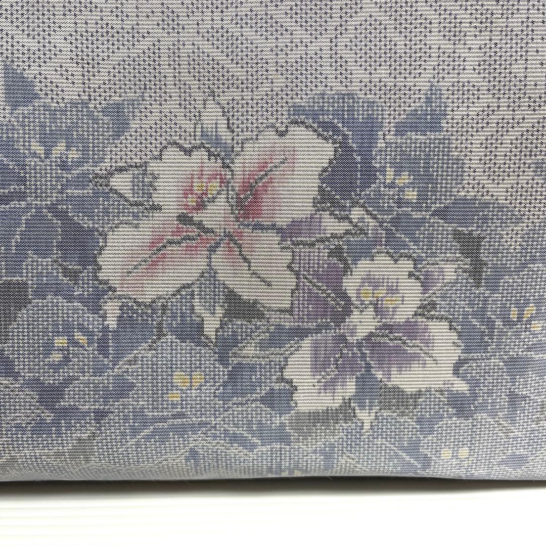 【まっきーです オーダー品】白大島紬リメイク2ウェイ大トートバッグ