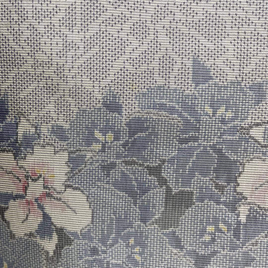 【まっきーです オーダー品】白大島紬リメイク2ウェイ大トートバッグ