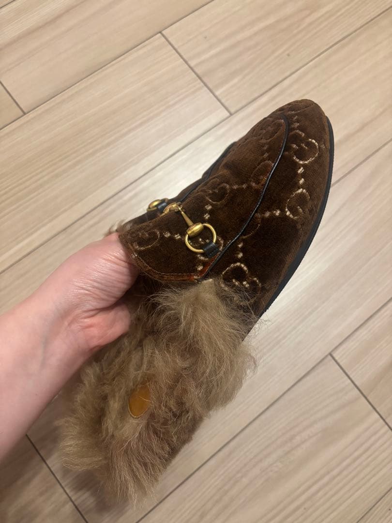 GUCCI グッチ プリンスタウン ミュール GG ホースビット 38 25cm