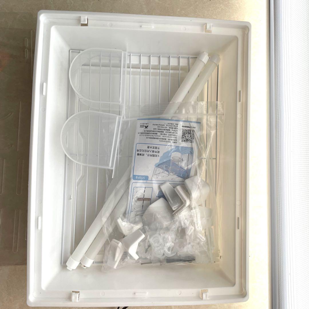 ら*い様 ケージ アクリル ケース　モモンガ 鳥 小動物 クリア 透明 餌皿 止