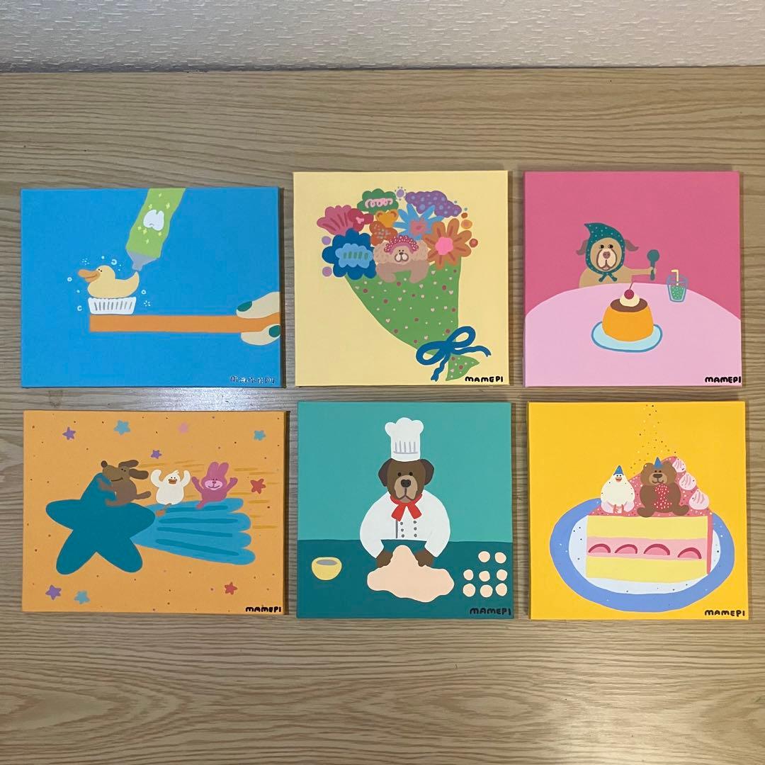 ルッコラ　6枚セット　原画　アクリル画
