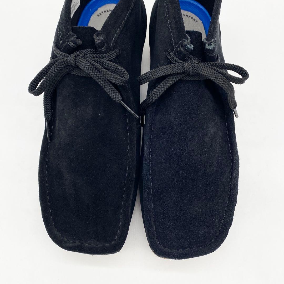 A17849 未使用 クラークス Shacre Boot ワラビー 黒 UK8