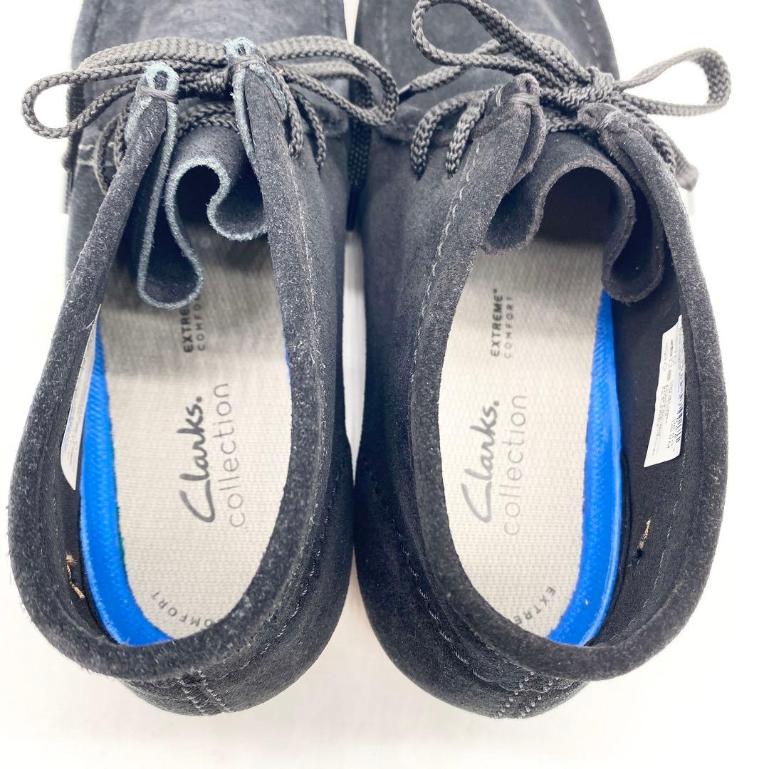 A17849 未使用 クラークス Shacre Boot ワラビー 黒 UK8