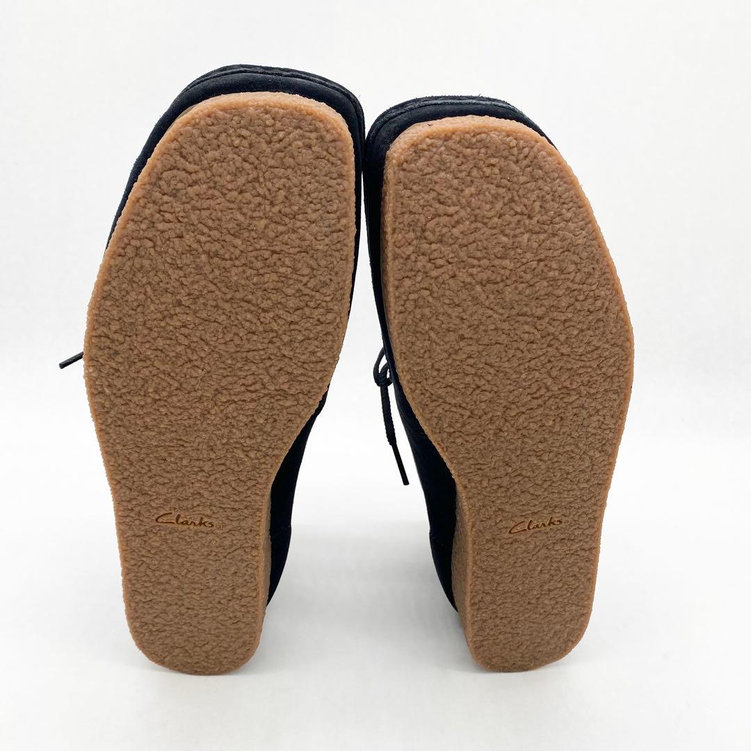 A17849 未使用 クラークス Shacre Boot ワラビー 黒 UK8