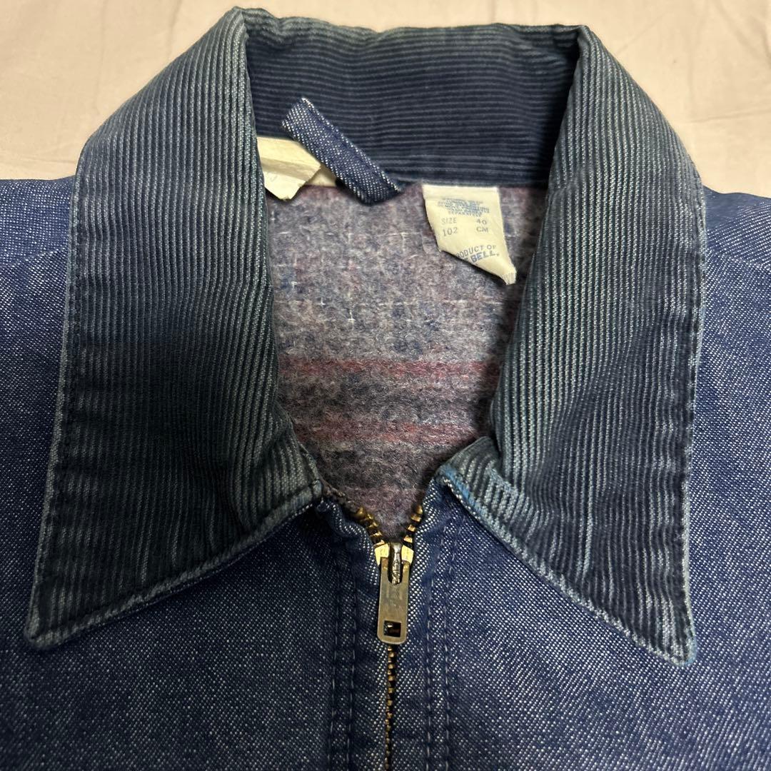 BLUE BELL 70年代 ブランケット付き デニムジャケット