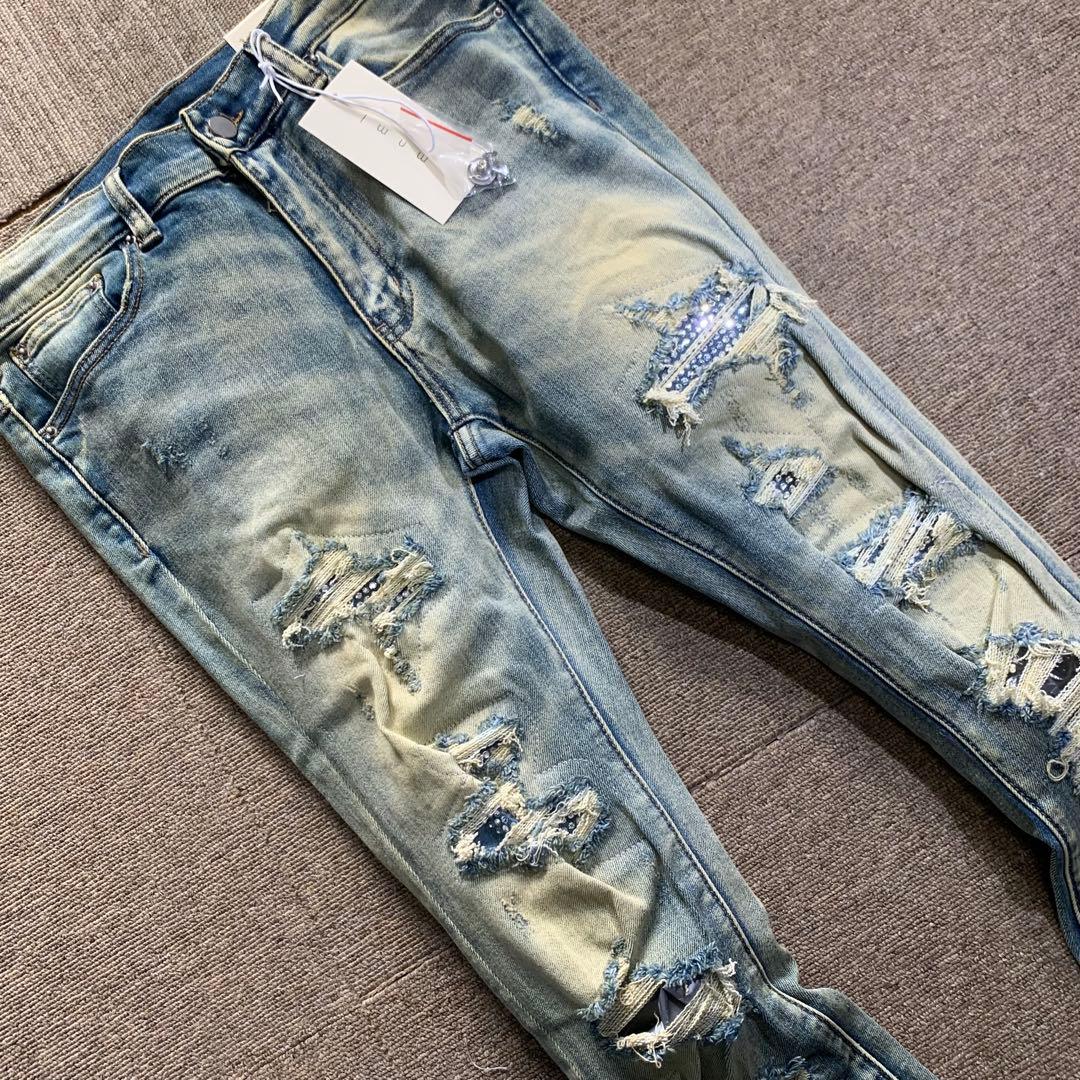 mnml ミニマル【新品未使用品】ラインストーンストレッチスキニーデニム 30