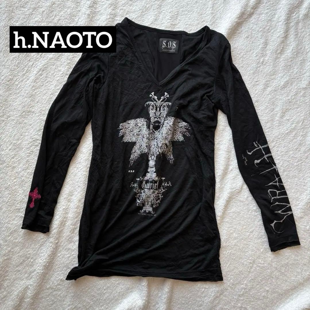 h.naoto S.D.S naoto seven 長袖カットソー ブラック